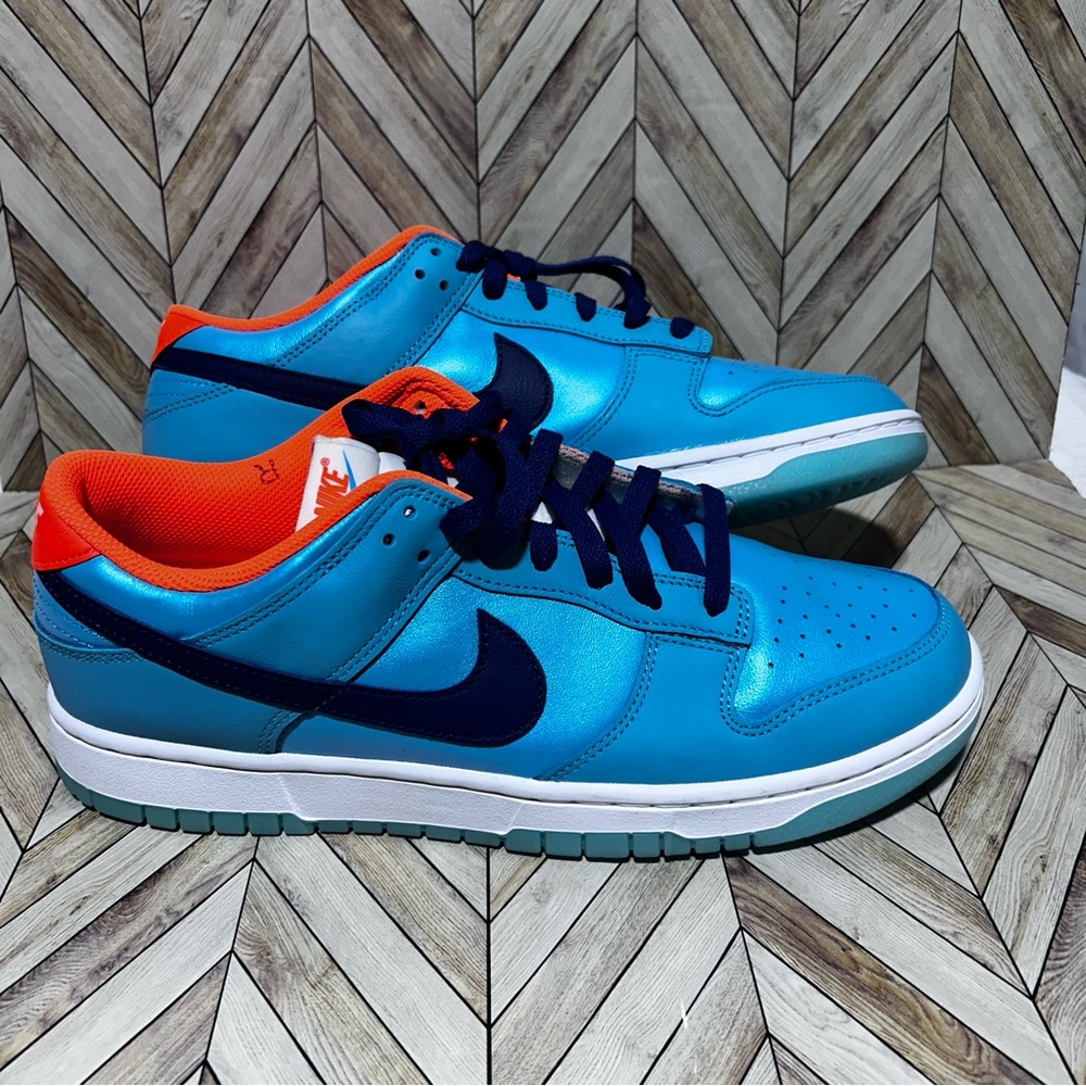 Nike Dunk Low SE ‘Baltic Blue Total Orange’ Size 10.5 M